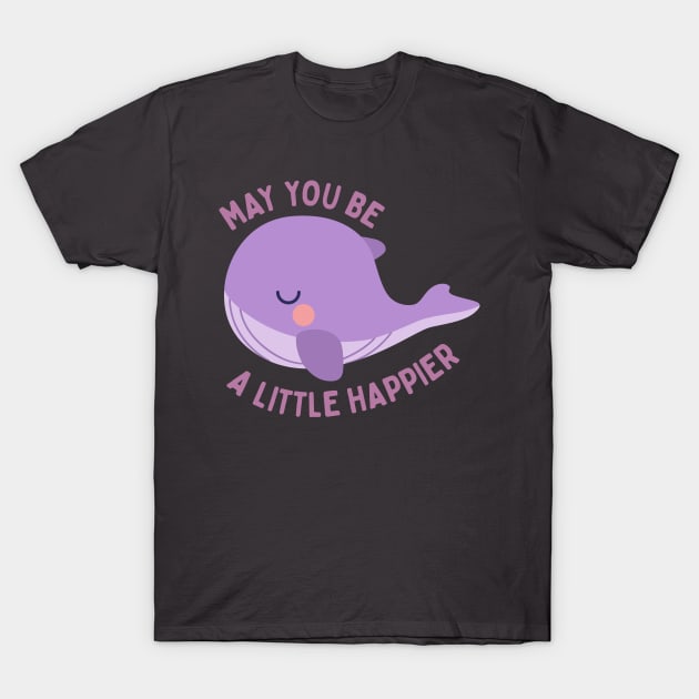 May you be a little happier BTS Tinytan plush whale T-Shirt by Oricca